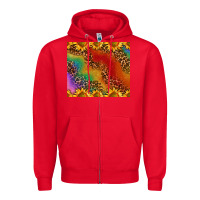 Red pride sunflower  rainbow leopard Zipper Hoodie - AdoDesignShop