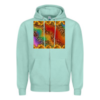 Seafoam pride sunflower  rainbow leopard Zipper Hoodie - AdoDesignShop