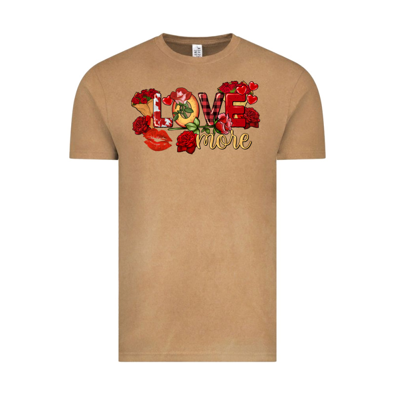 Love More Valentine's Day Vintage Tee by FaDigitalArtStudio | Teevron