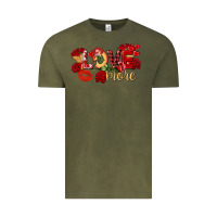 Vintage Olive Love more Valentine's Day Vintage Tee - FaDigitalArtStudio