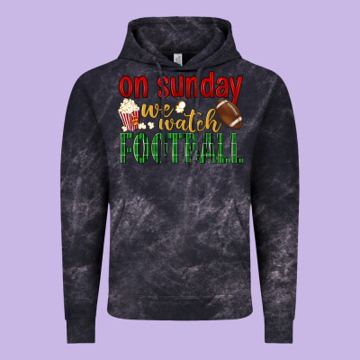 On Sunday We Watch Football Vintage Hoodie Designed By Bundleandbundleshop