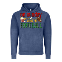 Vintage Denim on sunday we watch football Vintage Hoodie - BundleAndBundleShop