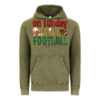 Vintage Olive on sunday we watch football Vintage Hoodie - BundleAndBundleShop