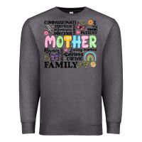 Charcoal Heather retro mother Premium Sweatshirt - JahusDesignShop