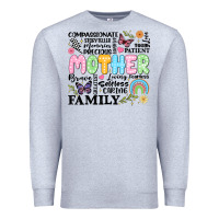 Heather Grey retro mother Premium Sweatshirt - JahusDesignShop