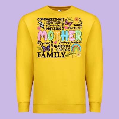 Retro Mother Premium Sweatshirt Designed By Jahusdesignshop