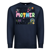Navy retro mother Premium Sweatshirt - JahusDesignShop