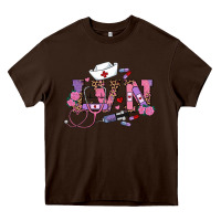 Chocolate Brown valentines day lvn Heavy Core Tee - RanaPortraitStore
