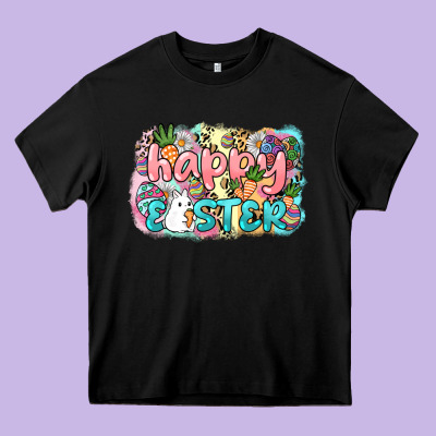 Happy Easter Day Heavy Core Tee Designed By Howdyjamesfarm