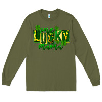 Army Green one lucky mama st patricks Long Sleeve Tee - FaDigitalArtStudio