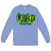 Colony Blue one lucky mama st patricks Long Sleeve Tee - FaDigitalArtStudio