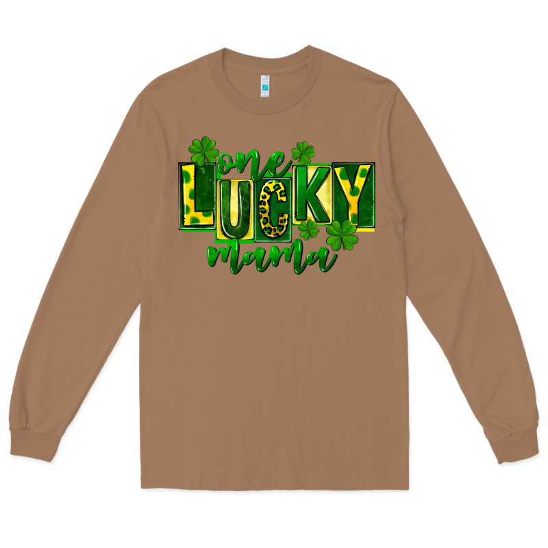 One Lucky Mama St Patricks Long Sleeve Tee by FaDigitalArtStudio | Teevron
