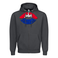 Smoke cambodian flag lips Zipper Hoodie - AdoDesignShop