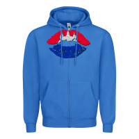 True Royal cambodian flag lips Zipper Hoodie - AdoDesignShop