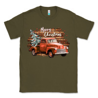 Merry Christmas Truck Classic Tee | Teevron