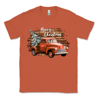 Copper merry christmas truck Classic Tee - CowGirlArtShop