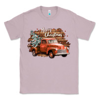 Lilac merry christmas truck Classic Tee - CowGirlArtShop