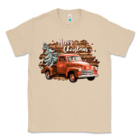 Mushroom merry christmas truck Classic Tee - CowGirlArtShop
