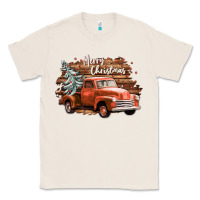 Natural merry christmas truck Classic Tee - CowGirlArtShop