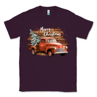 Plum merry christmas truck Classic Tee - CowGirlArtShop