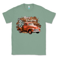 Sage merry christmas truck Classic Tee - CowGirlArtShop