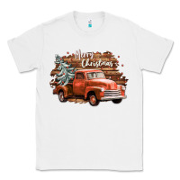 White merry christmas truck Classic Tee - CowGirlArtShop