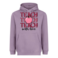Lavender teach with love Heavyweight Hoodie - JahusDesignShop