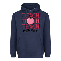 Navy teach with love Heavyweight Hoodie - JahusDesignShop