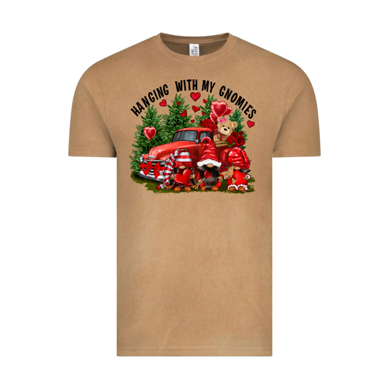 Valentine's Day Hanging With My Gnomies Vintage Tee by FaDigitalArtStudio | Teevron