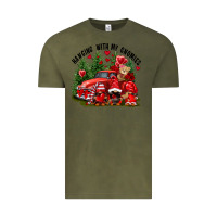 Vintage Olive Valentine's Day hanging with my gnomies Vintage Tee - FaDigitalArtStudio