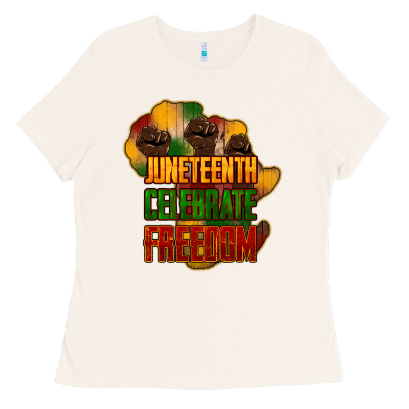 Juneteenth Celebrate Freedom Ladies Tee by HowdyJamesFarm | Teevron