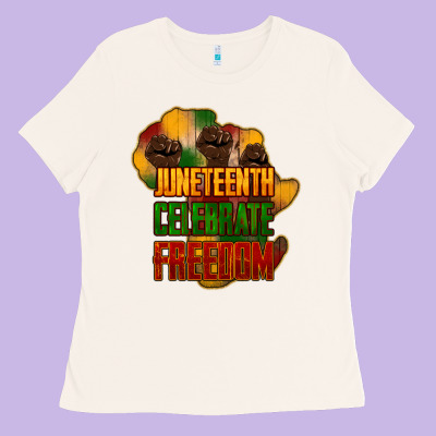 Juneteenth Celebrate Freedom Ladies Tee Designed By Howdyjamesfarm
