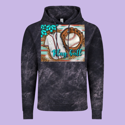 Baseball Play Ball With Leopard Mousepad Vintage Hoodie Designed By Bundleandbundleshop