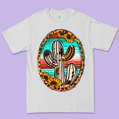 Western Cactus Premium Tee Designed By Jasminsmagicworld