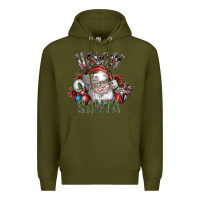 Army Green howdy santa Premium Hoodie - SublimationCraftShop