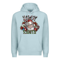 Blue Mist howdy santa Premium Hoodie - SublimationCraftShop