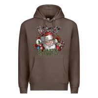 Coffee howdy santa Premium Hoodie - SublimationCraftShop