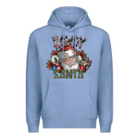 Colony Blue howdy santa Premium Hoodie - SublimationCraftShop