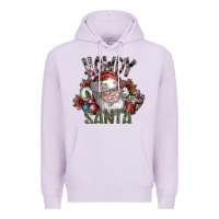 Lilac howdy santa Premium Hoodie - SublimationCraftShop