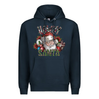 Navy howdy santa Premium Hoodie - SublimationCraftShop