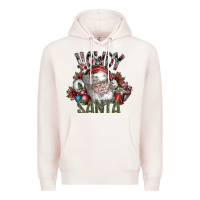Pale Pink howdy santa Premium Hoodie - SublimationCraftShop