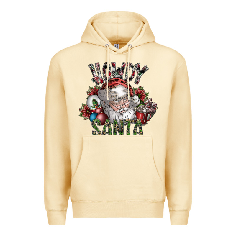 Howdy Santa Premium Hoodie by SublimationCraftShop | Teevron