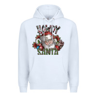 White howdy santa Premium Hoodie - SublimationCraftShop