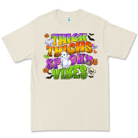 Thick Thighs And Spooky Vibes Premium Tee | Teevron