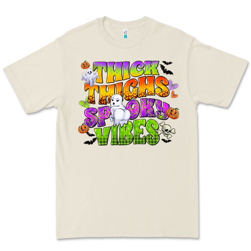 Thick Thighs And Spooky Vibes Premium Tee by CowGirlArtShop | Teevron