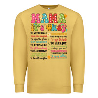 Antique Gold mama its okay Premium Sweatshirt - JahusDesignShop