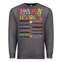 Charcoal Heather mama its okay Premium Sweatshirt - JahusDesignShop