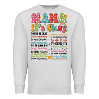 Dove Grey mama its okay Premium Sweatshirt - JahusDesignShop