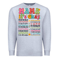 Heather Grey mama its okay Premium Sweatshirt - JahusDesignShop