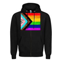 Black pride flag Zipper Hoodie - AdoDesignShop